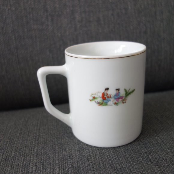 Ceramic Coffee Mug with Gold Trim - Picture 7 of 12